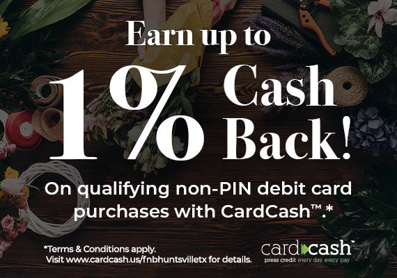 Earn up to 1% Cash Back!